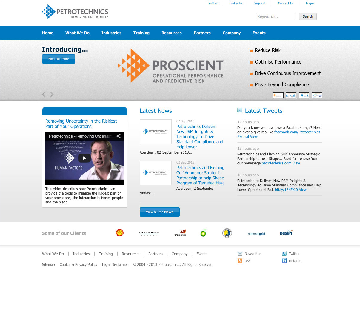Petrotechnics Ltd Before Redesign